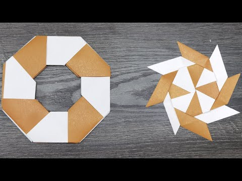How To Make a Paper Transforming Ninja Star (Shuriken) / ORIGAMI How To Make a Paper Transforming Ninja Star (Shuriken) / ORIGAMI