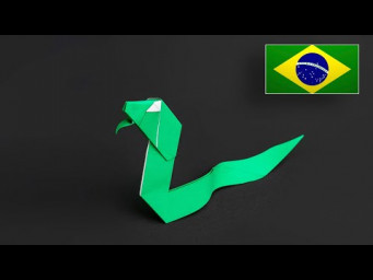 Como Fazer uma Cobra de Origami &ndash; Tutorial PT-BR
