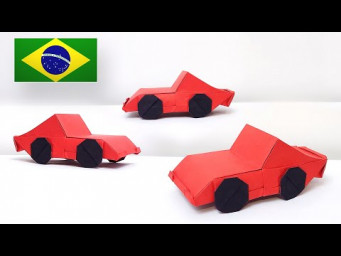 Origami de Carro Esporte: Tutorial Completo em Portugu&ecirc;s BR