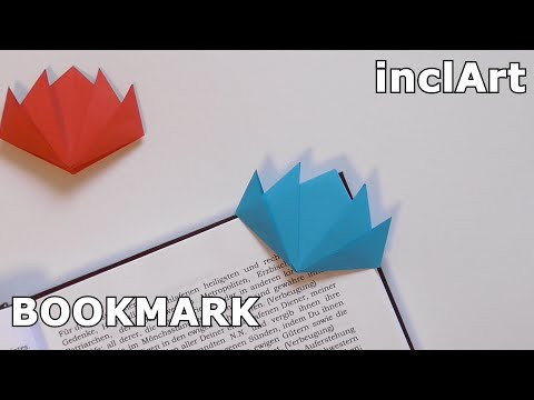 ORIGAMI LOTUS BOOKMARK | HOW TO MAKE inclArt #origami ORIGAMI LOTUS BOOKMARK | HOW TO MAKE inclArt #origami