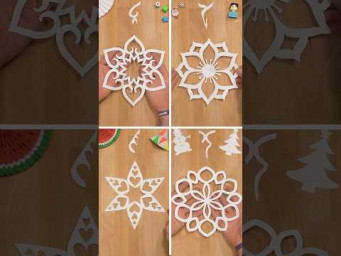 SUPER WAY BEAUTIFUL CHRISTMAS CRAFTS, 4 PAPER SNOWFLAKE | CAPTIVATING DECOR INCL ART