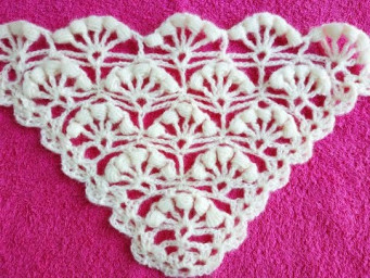 ШАЛЬ КРЮЧКОМ "БУБЕНЧИКИ". SHAWL HOOK.