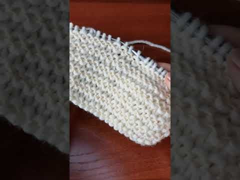 Узор спицами только из лицевых петель #вязаниеспицами