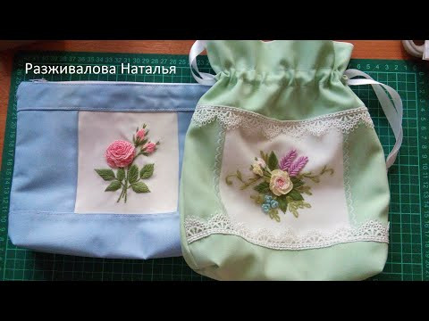 Куда применить маленькие вышивки. Обзор работ. Where to apply small embroidery.