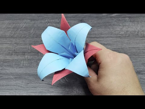 How To Make an Origami Lily Flower | Easy Origami