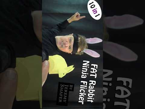 Fat Rabbit Ninja Flicker #shorts #jeremyshaferorigami Fat Rabbit Ninja Flicker #shorts #jeremyshaferorigami
