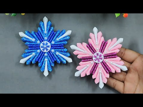 DIY Amazing Christmas Snowflakes from Eva Foam