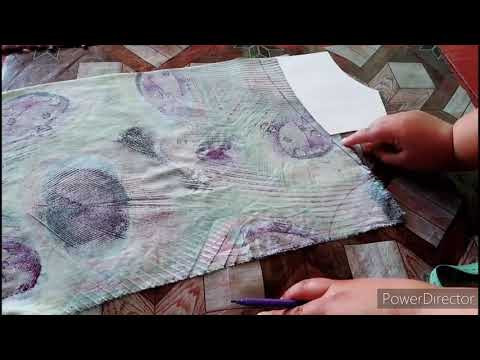 Выкраиваем мешковину платья ,оформляем пройму и низ кокетки .Тарзи пораи халтаи курта ва ковиши он Выкраиваем мешковину платья ,оформляем пройму и низ кокетки .Тарзи пораи халтаи курта ва ковиши он