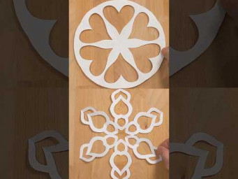 EASY  BEAUTIFUL PAPER SNOWFLAKE ❄️ HOW TO MAKE A SNOWFLAKE OUT OF PAPER inclArt