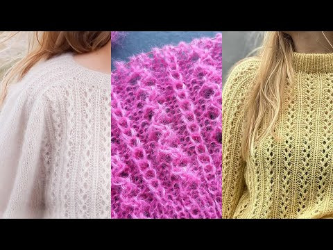 Популярный простой узор спицами! Популярный простой узор спицами!