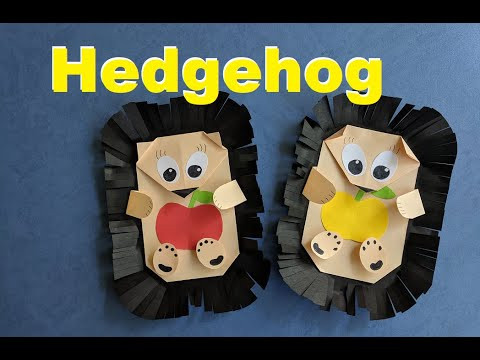 Осенняя поделка для школы. Ежик из бумаги своими руками. Paper hedgehog. 紙刺猬. 紙ハリネズミ. Осенняя поделка для школы. Ежик из бумаги своими руками. Paper hedgehog. 紙刺猬. 紙ハリネズミ.