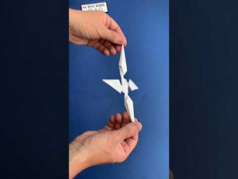 Paper Shuriken Kunai | Origami Ninja Star #shorts