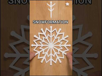 HOW TO MAKE A SNOWFLAKE SNOWFORMATION OUT OF PAPER | CHRISTMAS DECORATION IDEAS INCLART