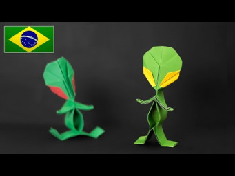 Origami: Alien&iacute;gena Dan&ccedil;arino - Instru&ccedil;&otilde;es em Portugu&ecirc;s PT-BR