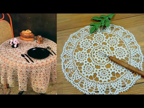 Вот это красота Восхитительная скатерть вязаная крючком Часть1
