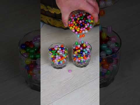 Satisfying Reverse Video With Colorful Beads #shorts Satisfying Reverse Video With Colorful Beads #shorts