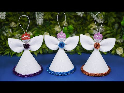 DIY Christmas Angel With Glitter Foam DIY Christmas Angel With Glitter Foam