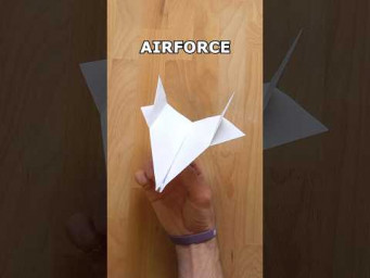 ORIGAMI AIRFORCE PLANE TUTORIAL | HOW TO MAKE A COOL PAPER PLANE STEP BY STEP inclArt