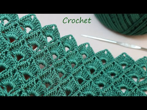 Рельефный и простой УЗОР КРЮЧКОМ так вяжут турчанки :) SUPER EASY Beautiful Pattern Crochet Рельефный и простой УЗОР КРЮЧКОМ так вяжут турчанки :) SUPER EASY Beautiful Pattern Crochet