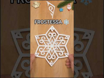 FROSTESSA SNOWFLAKE ❄️ | EASY CHRISTMAS DIY PAPERCRAFT | INCLART