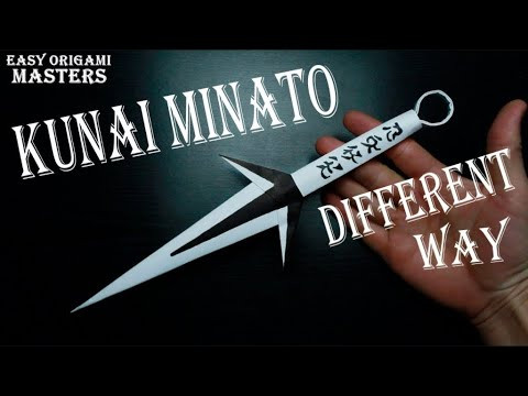 Kunai Minato made of paper Kunai Minato made of paper