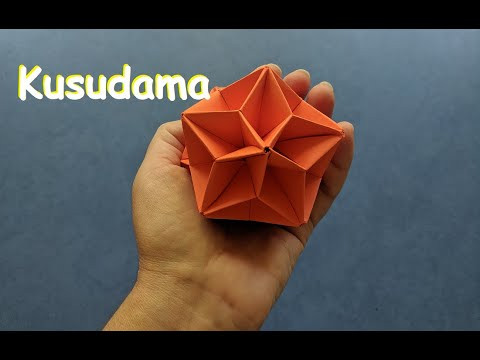 Легкая кусудама из 30 модулей | Easy paper kusudama