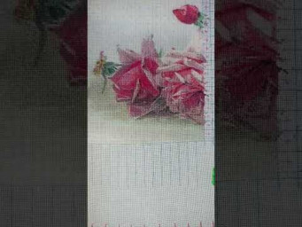 Французские розы/ 17% готовой работы #вышивкаполукрестом #вышивкакрестиком #вишивкахрестиком