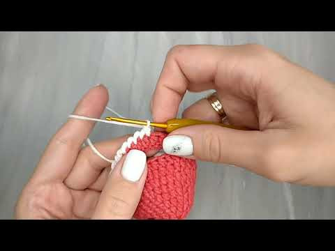 How to crochet a reverse sc. рачий шаг крючком