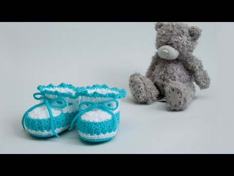Пинетки крючком для начинающих | Как связать пинетки крючком Пинетки крючком для начинающих | Как связать пинетки крючком