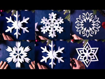 Как вырезать снежинки ❄️ 5 идей для новогоднего декора [Мастер-класс]