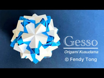 Origami Gesso Kusudama
