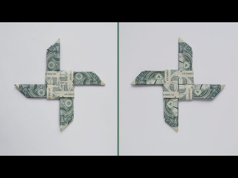 Cool MONEY SHURIKEN (Ninja Star) | Modular Dollar Origami | Tutorial DIY by NProkuda Cool MONEY SHURIKEN (Ninja Star) | Modular Dollar Origami | Tutorial DIY by NProkuda