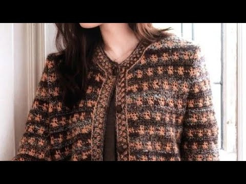 Crochet pattern for jacket - Узор крючком для жакета