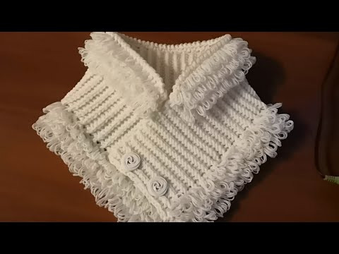 Шарфик вытянутыми петлями, крючком. Шарфик вытянутыми петлями, крючком.