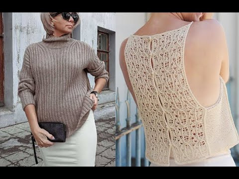 Женские модели спицами - Свитеры, топы, кардиганы, жакеты Женские модели спицами - Свитеры, топы, кардиганы, жакеты