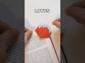 SIMPLE LOTUS BOOKMARK | HOW TO MAKE A LOTUS OUT OF PAPER INCLART