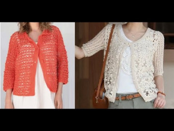 Ажурные жакеты крючком - Fishnet Crocheted Jackets