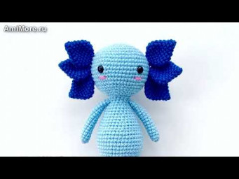 Амигуруми: схема Аксолотль Павел. Игрушки вязаные крючком - Free crochet patterns.