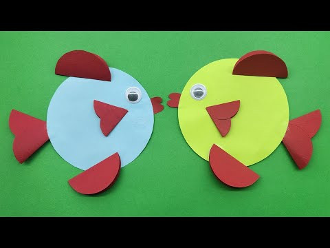 How to Make Paper Fish for Kids | Easy Origami Fish | Nursery Craft Ideas and KIDS Crafts