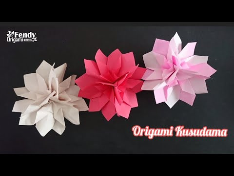 Origami Flower Kusudama/ How to Assemble Paper Flower Ball Step by Step Tutorial 折纸花球 Origami Flower Kusudama/ How to Assemble Paper Flower Ball Step by Step Tutorial 折纸花球