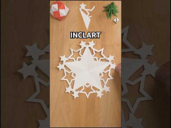 INCL ART DIY CUTE GIFT SNOWFLAKE | HOW TO MAKE PAPER SNOWFLAKE STEP BY STEP