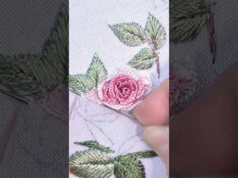 3D Silk Roses Cast-on stitch SHORT
