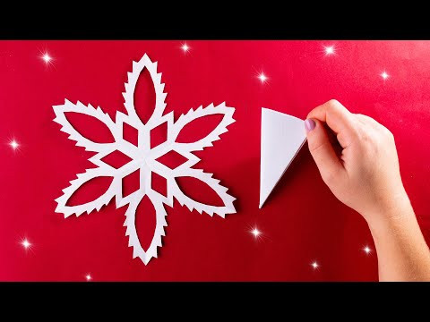 Как сделать снежинку из бумаги на Новый год [за 5 минут]