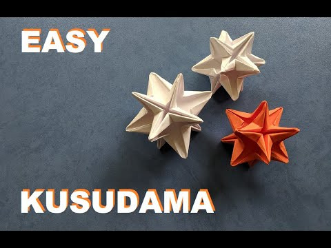 Легкая кусудама из бумаги оригами | Easy paper kusudama Легкая кусудама из бумаги оригами | Easy paper kusudama