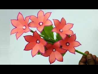 Nice & Pretty Paper Flower Making | DIY | Paper Crafts | Home Decor Ideas | Paper Flower