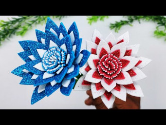 Foamiran Flowers | Eva Foam Paper Flowers | DIY Foam Flowers Making Tutorial