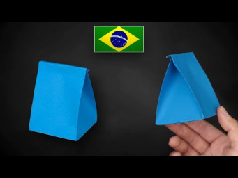 Origami: Sacolinha/Caixinha para Presentes - Instru&ccedil;&otilde;es em Portugu&ecirc;s PT-BR
