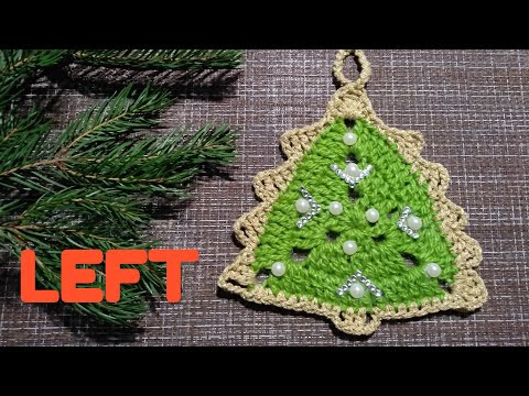 LEFT Christmas Tree Crochet - Crocheting - Как Связать крючком Ёлку LEFT Christmas Tree Crochet - Crocheting - Как Связать крючком Ёлку