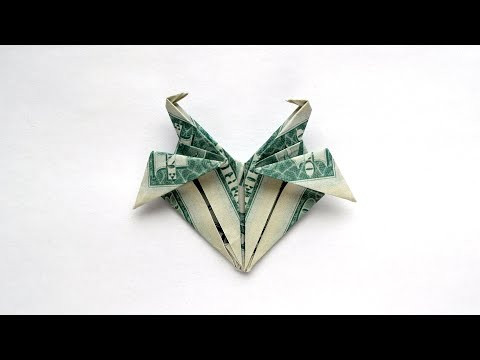 MONEY HEART WITH TWO CRANES | Animal Dollar Origami | Gift for Valentine's Day |Tutorial by NPro