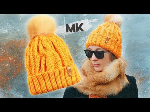ЯРКАЯ ТЕПЛАЯ ШАПКА НА ЗИМУ / Подробный МК по вязанию женской шапки спицами ЯРКАЯ ТЕПЛАЯ ШАПКА НА ЗИМУ / Подробный МК по вязанию женской шапки спицами